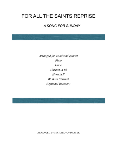 A SONG FOR SUNDAY REPRISE (includes sections of For All The Saints, Battle Hymn, Amazing Grace image number null