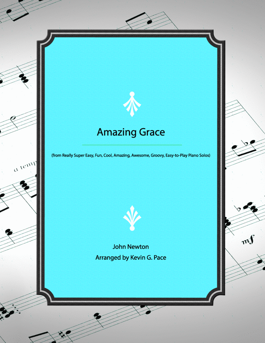 Amazing Grace - easy piano solo Easy Piano scores gallery preview page 1