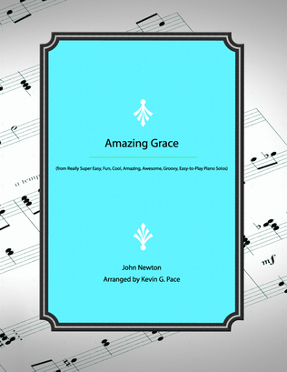 Book cover for Amazing Grace - easy piano solo