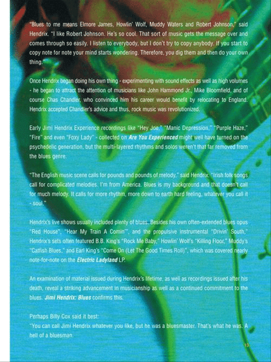 Jimi Hendrix: Blues Electric Guitar scores gallery preview page 6