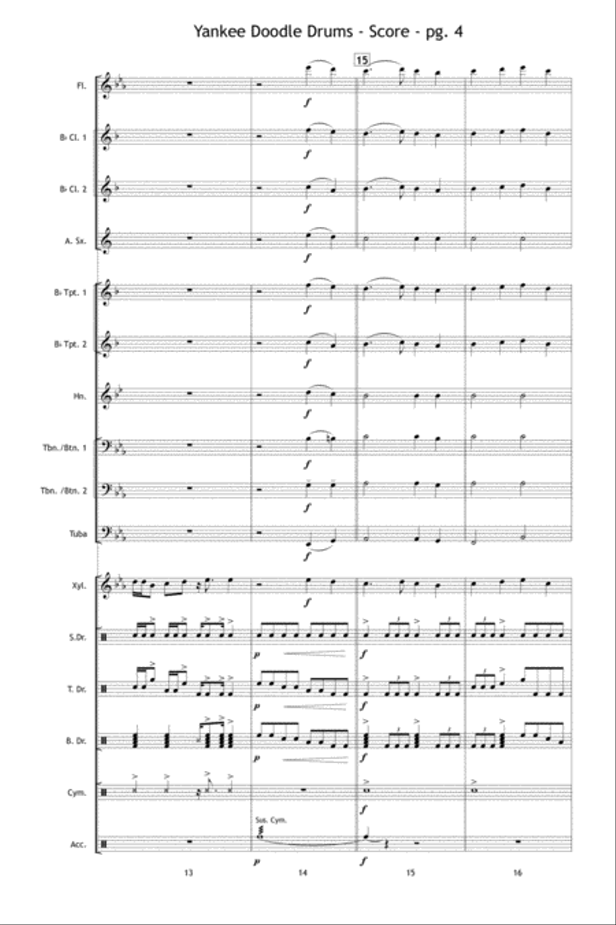 Yankee Doodle Drums Marching Band scores gallery preview page 5