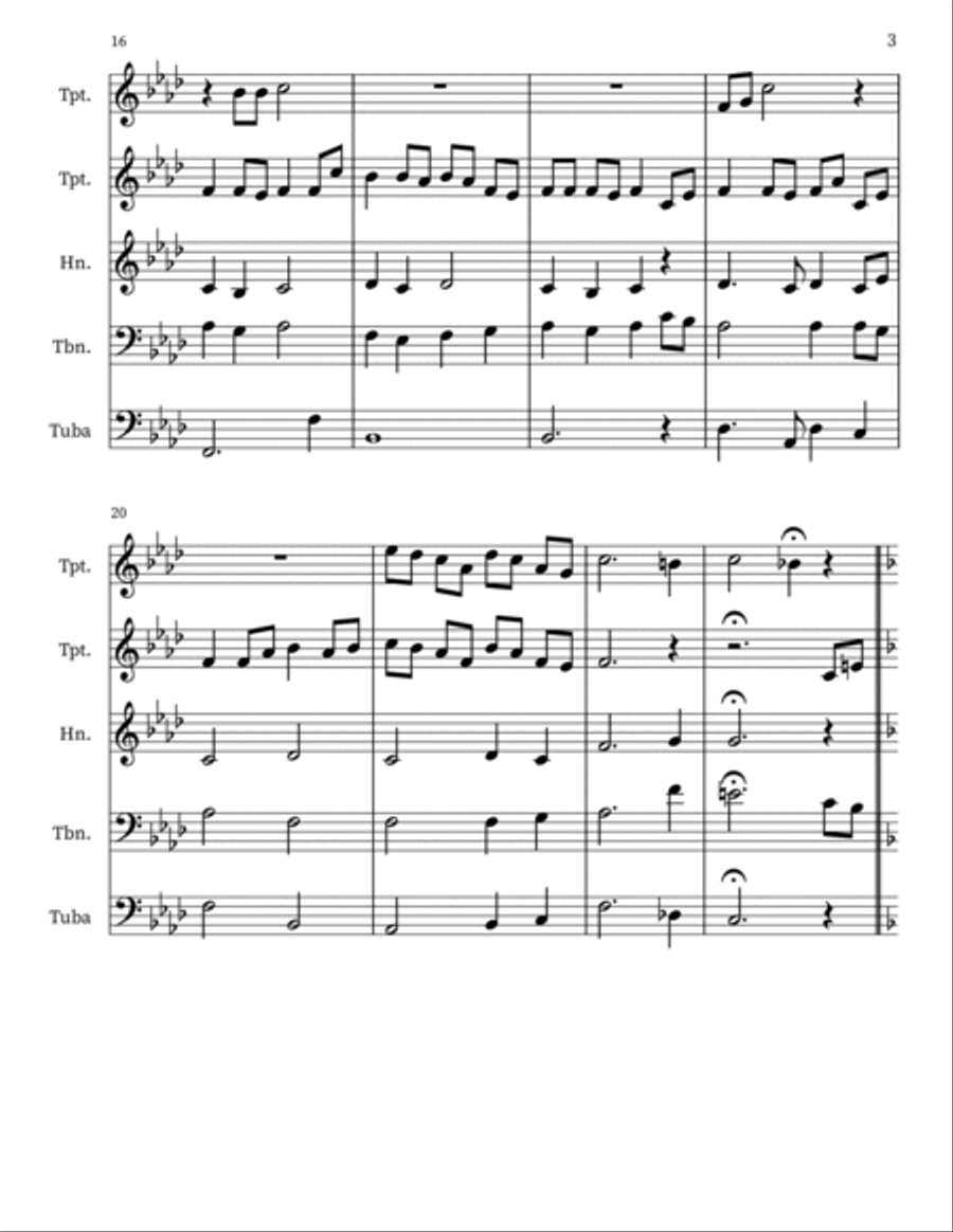 We Are One in the Spirit Small Ensemble scores gallery preview page 3