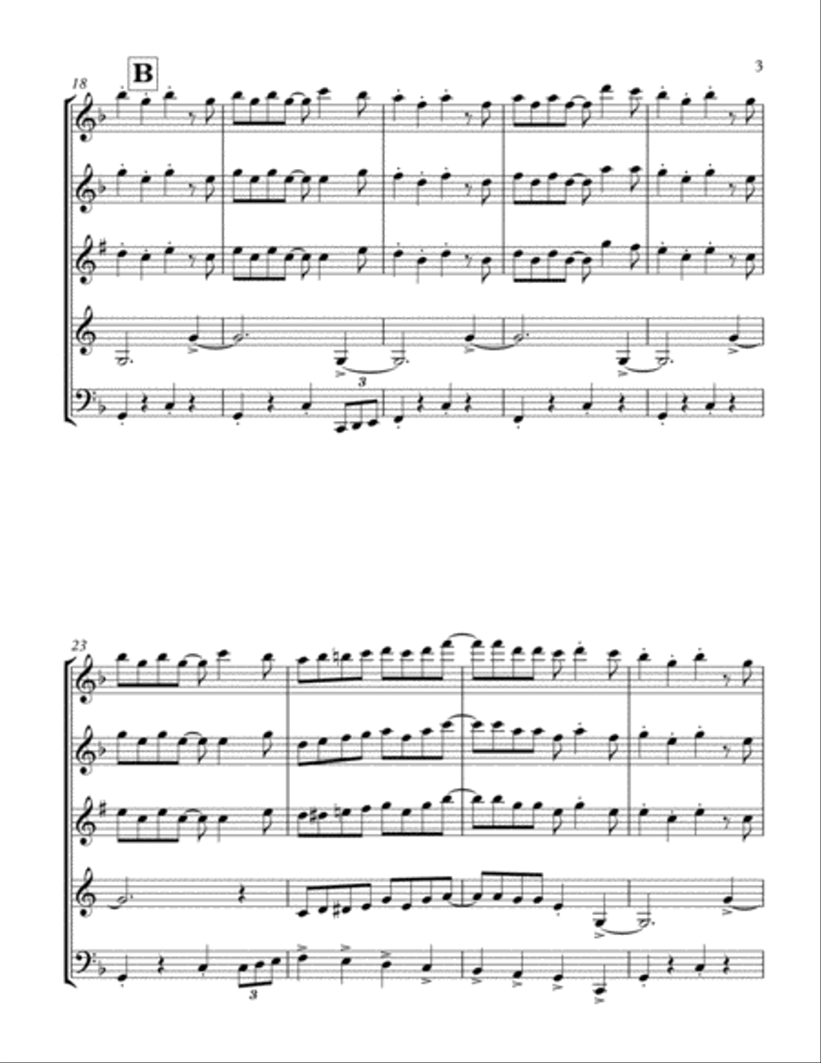 That's a Plenty: Wind Quintet Woodwind Quintet scores gallery preview page 3