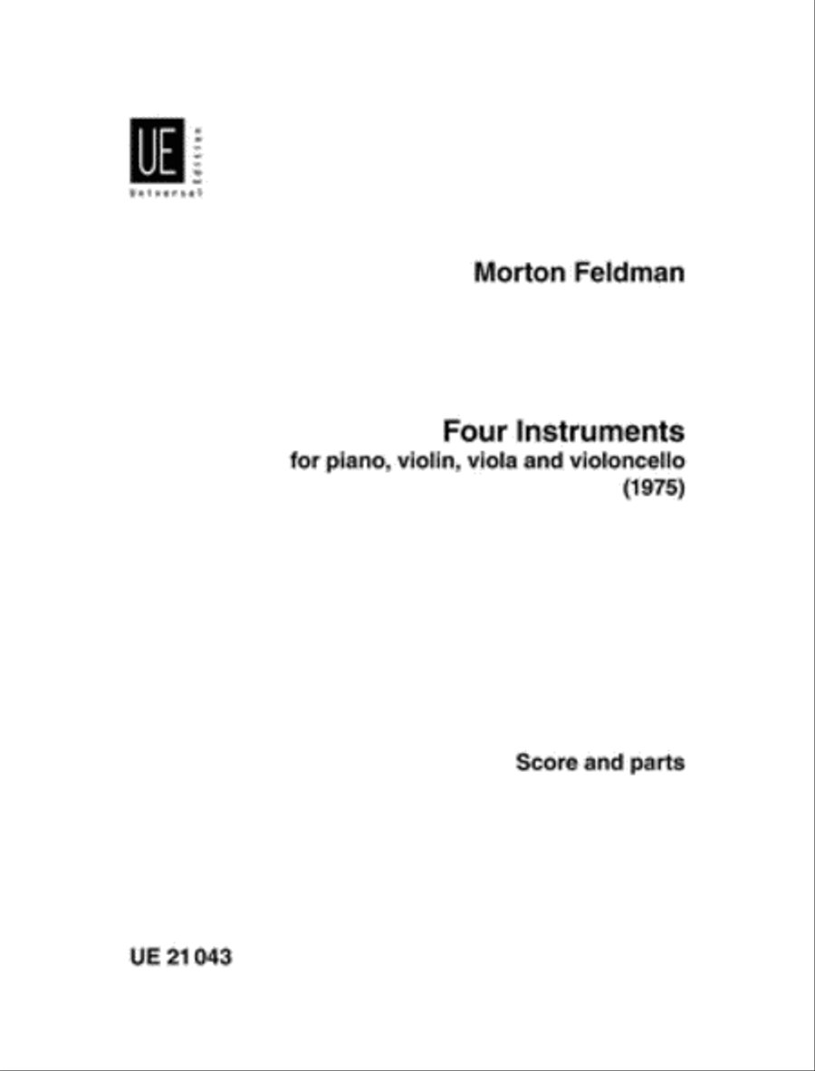 Four Instruments (1975) Four Instruments (1975) School and Community scores gallery preview page 1