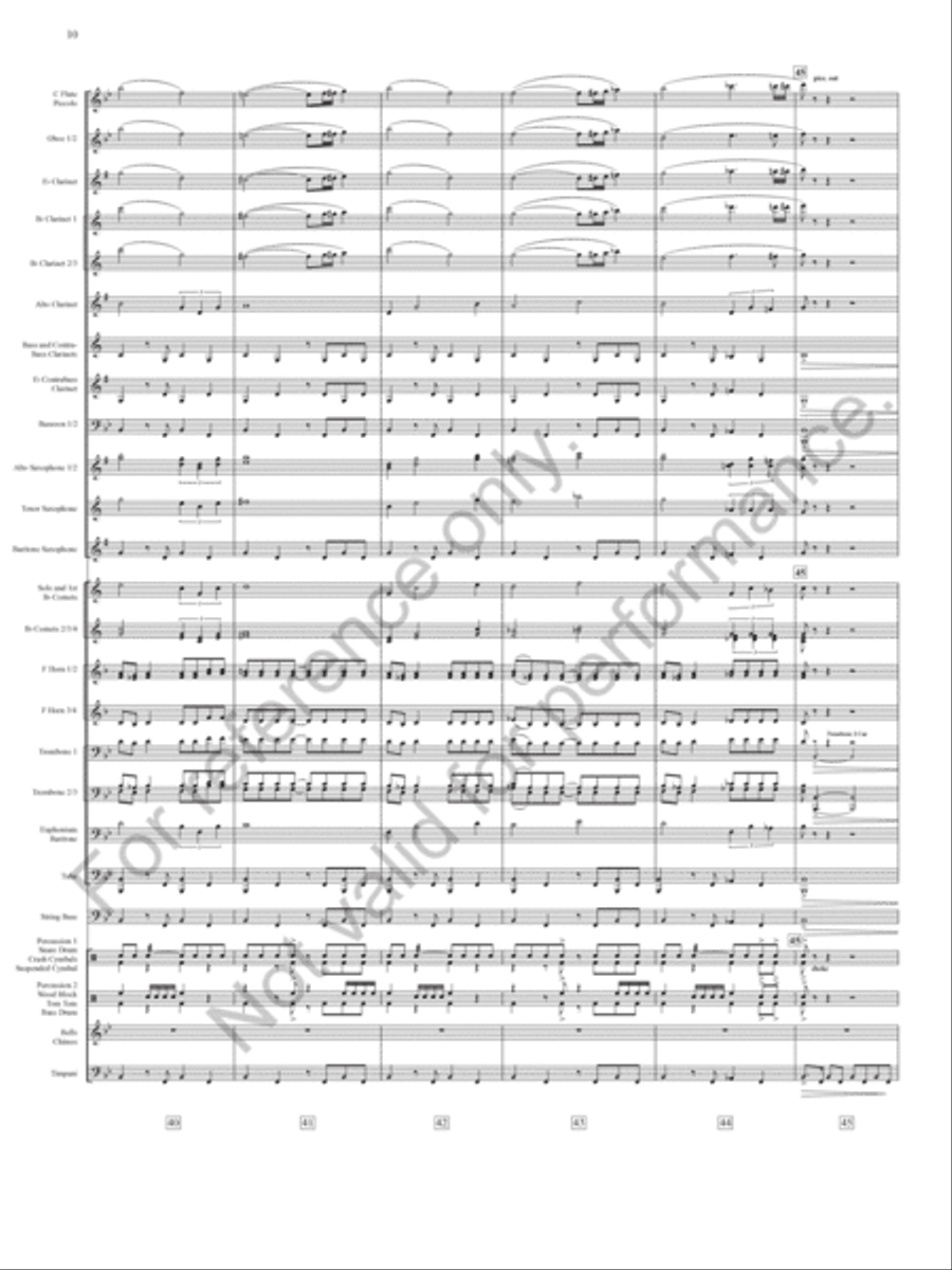 Emperata Overture Concert Band scores gallery preview page 11