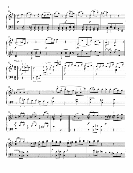 Six Variations on Mio Caro Adone, K. 180