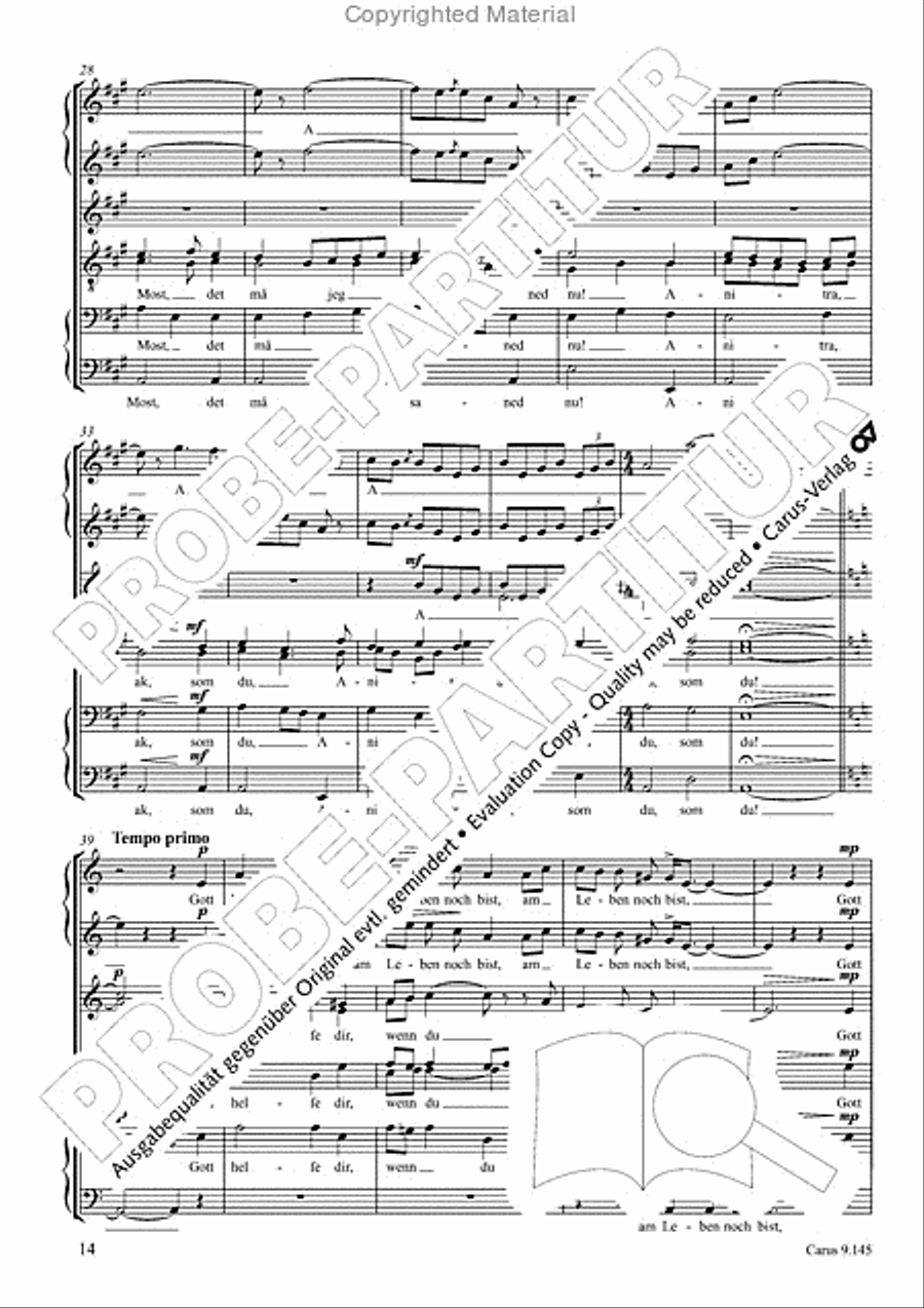 Gottwald/Grieg: Drei Lieder Choir scores gallery preview page 15