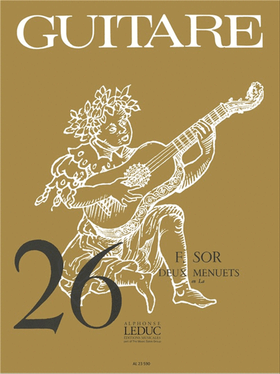 2 Menuets In A Major (classiques No.26) (guitar Solo) Acoustic Guitar scores gallery preview page 1