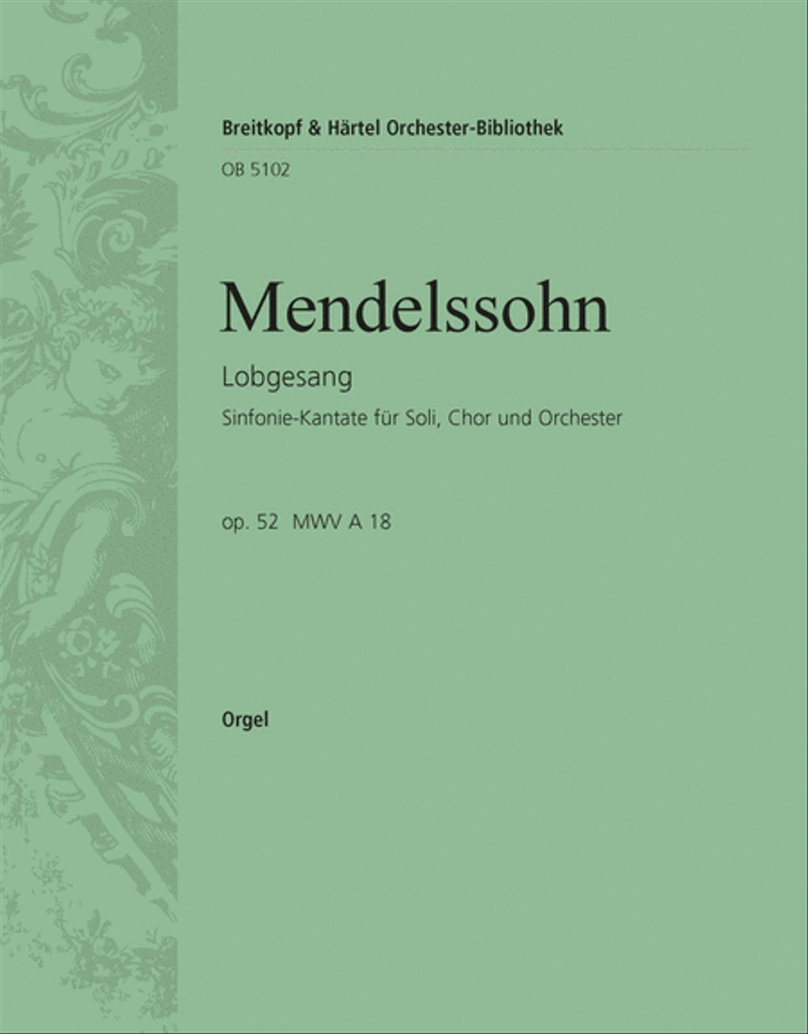 Hymn of Praise Op. 52 MWV A 18 4-Part scores gallery preview page 1