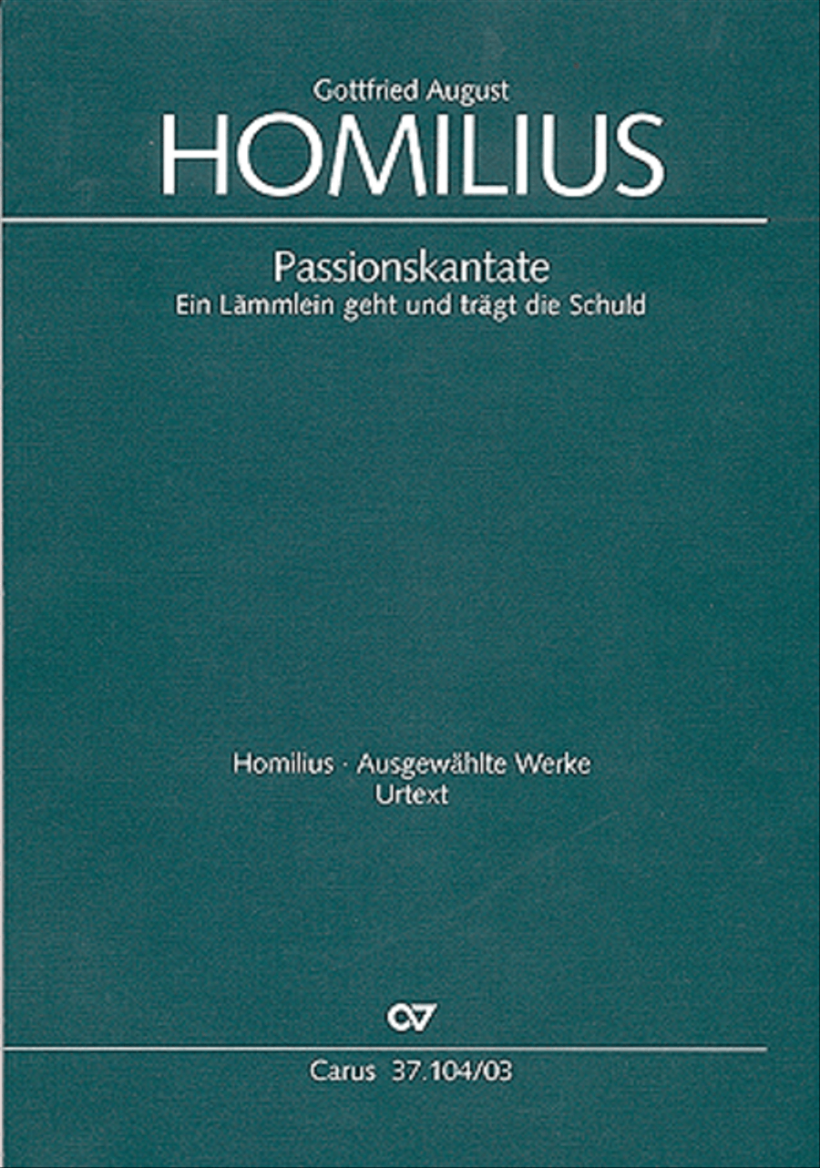 Ein Lammlein geht und tragt die Schuld 4-Part scores gallery preview page 1
