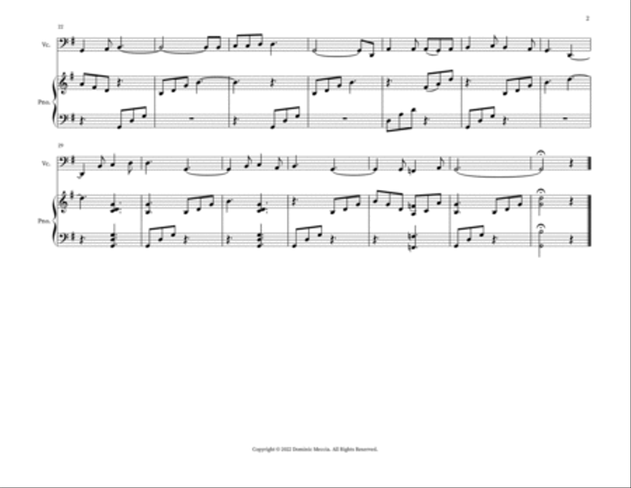 Flower Of Scotland (Unofficial Scottish National Anthem) String Duet scores gallery preview page 2