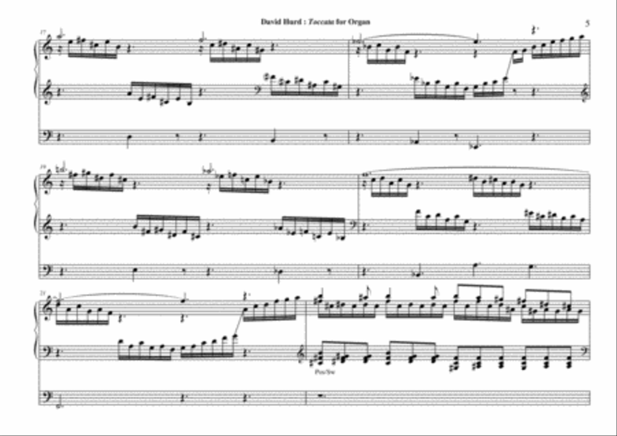 David Hurd: Toccata for organ Organ Solo scores gallery preview page 5