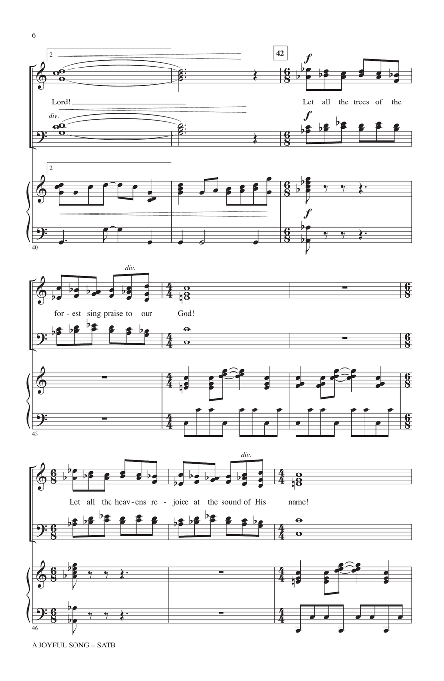 A Joyful Song A Joyful Song 4-Part scores gallery preview page 5