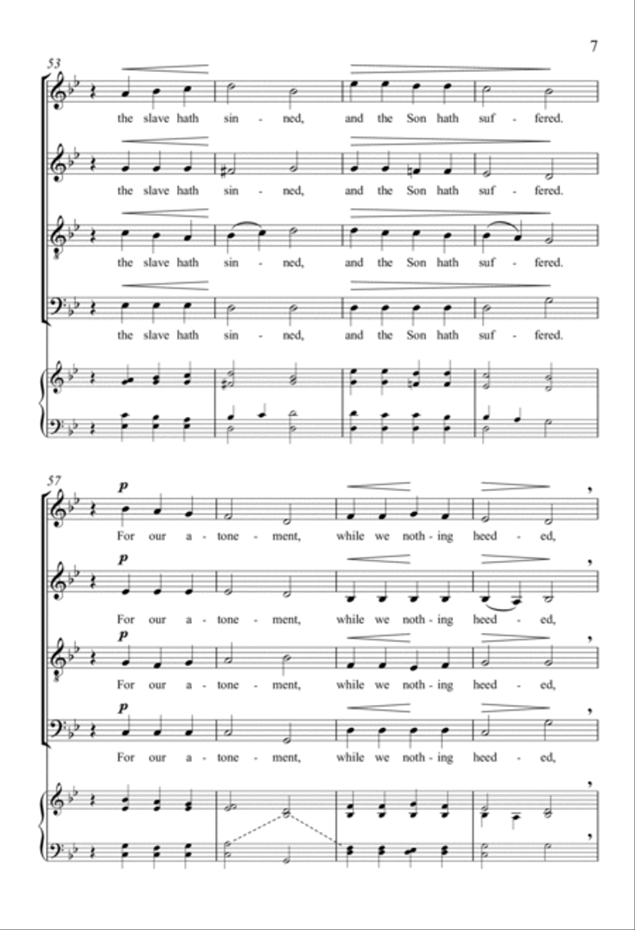 Ah, Holy Jesus 4-Part scores gallery preview page 6