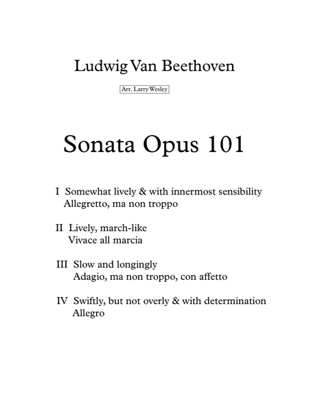 Sonate Opus 101 image number null