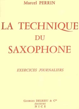 Book cover for Technique Du Saxophone