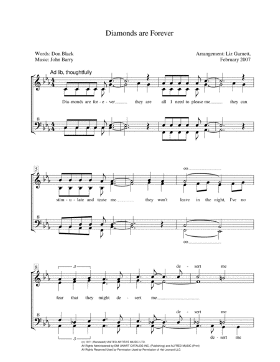 Diamonds Are Forever Diamonds Are Forever SSAA scores gallery preview page 1