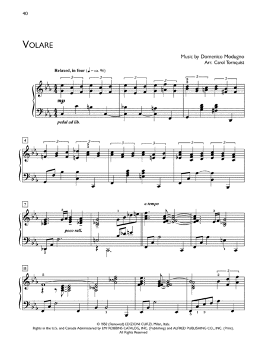 Popular Performer -- 1940s and 1950s Love Songs Piano Solo scores gallery preview page 5