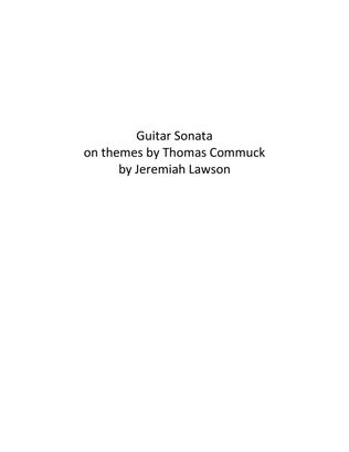 Guitar Sonata on Themes by Thomas Commuck (Guitar Sonata No. 11 in B major)