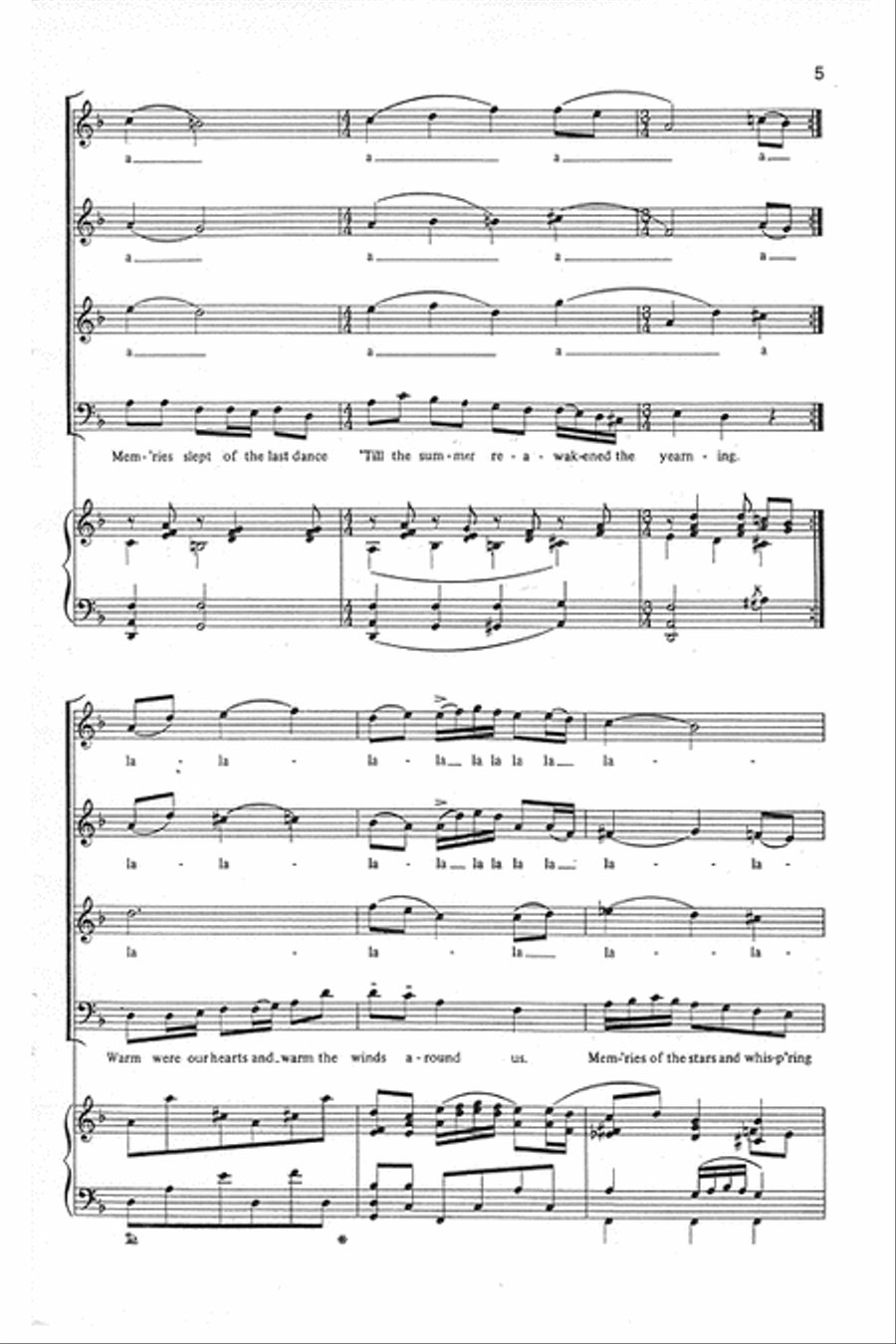 Two Scandinavian Folksongs 4-Part scores gallery preview page 4