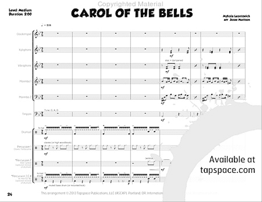 Season's Beatings Percussion Ensemble scores gallery preview page 40