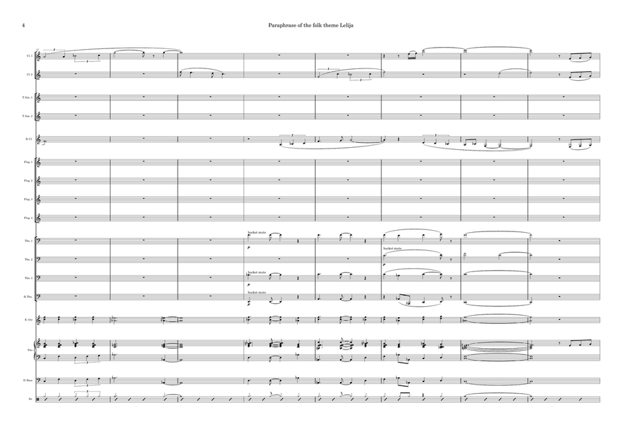 Paraphrase of the folk theme Lelija Jazz Ensemble scores gallery preview page 4