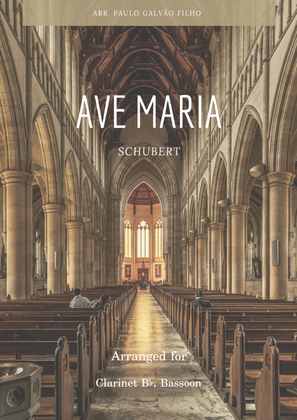Book cover for AVE MARIA - SCHUBERT - CLARINET & BASSOON