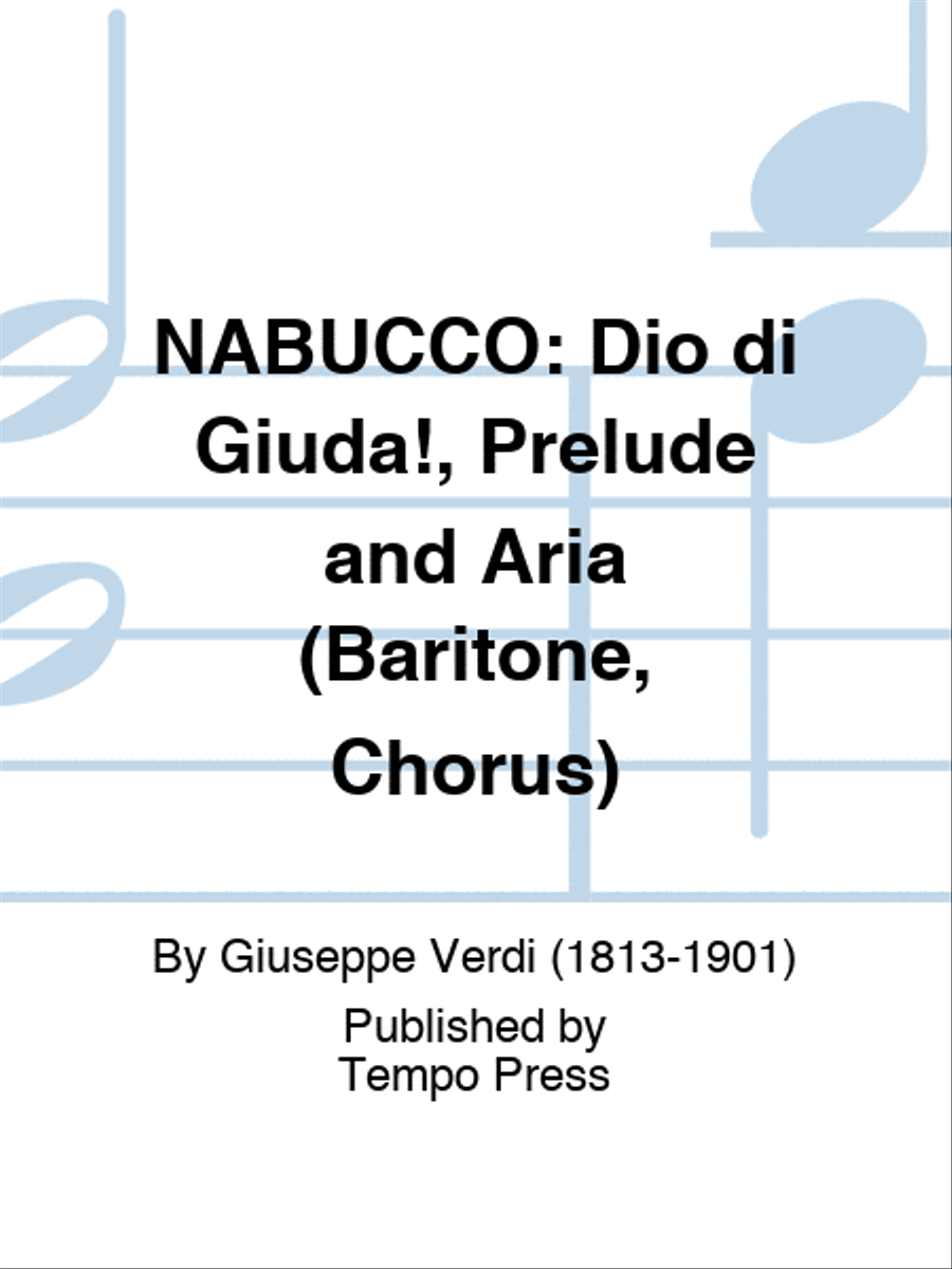 NABUCCO: Dio di Giuda!, Scene (Baritone, Chorus) Choir scores gallery preview page 1