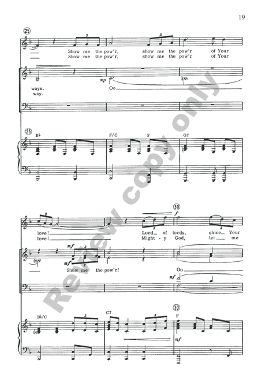 Three Gospel Choruses Divisi scores gallery preview page 18