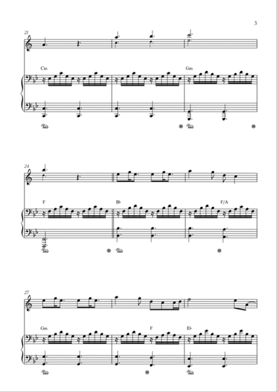 A Thousand Years Clarinet Solo scores gallery preview page 3