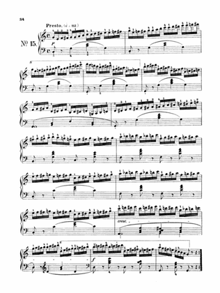 Czerny: School of Velocity, Op. 299 No. 15