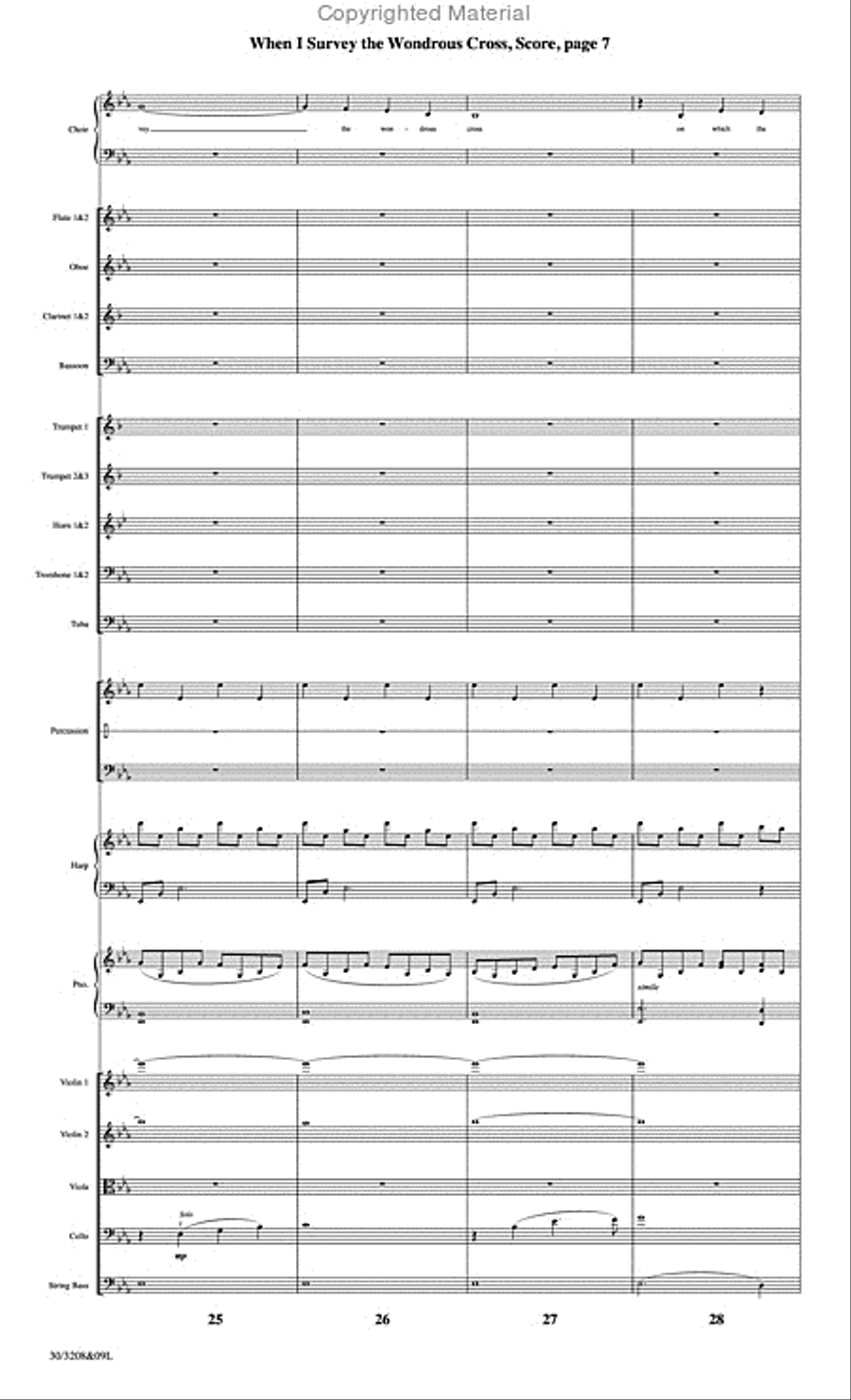 When I Survey the Wondrous Cross - Orchestral Score and Parts Choir scores gallery preview page 8