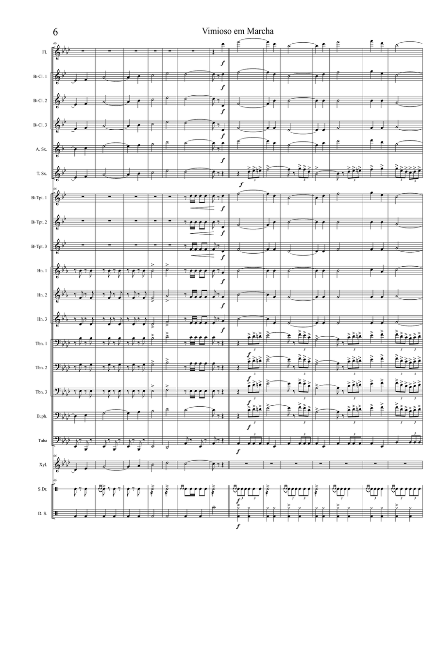 Vimioso em Marcha Vimioso em Marcha Marching Band scores gallery preview page 6