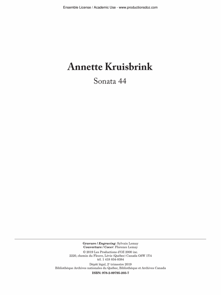 Sonata 44 Classical Guitar scores gallery preview page 1