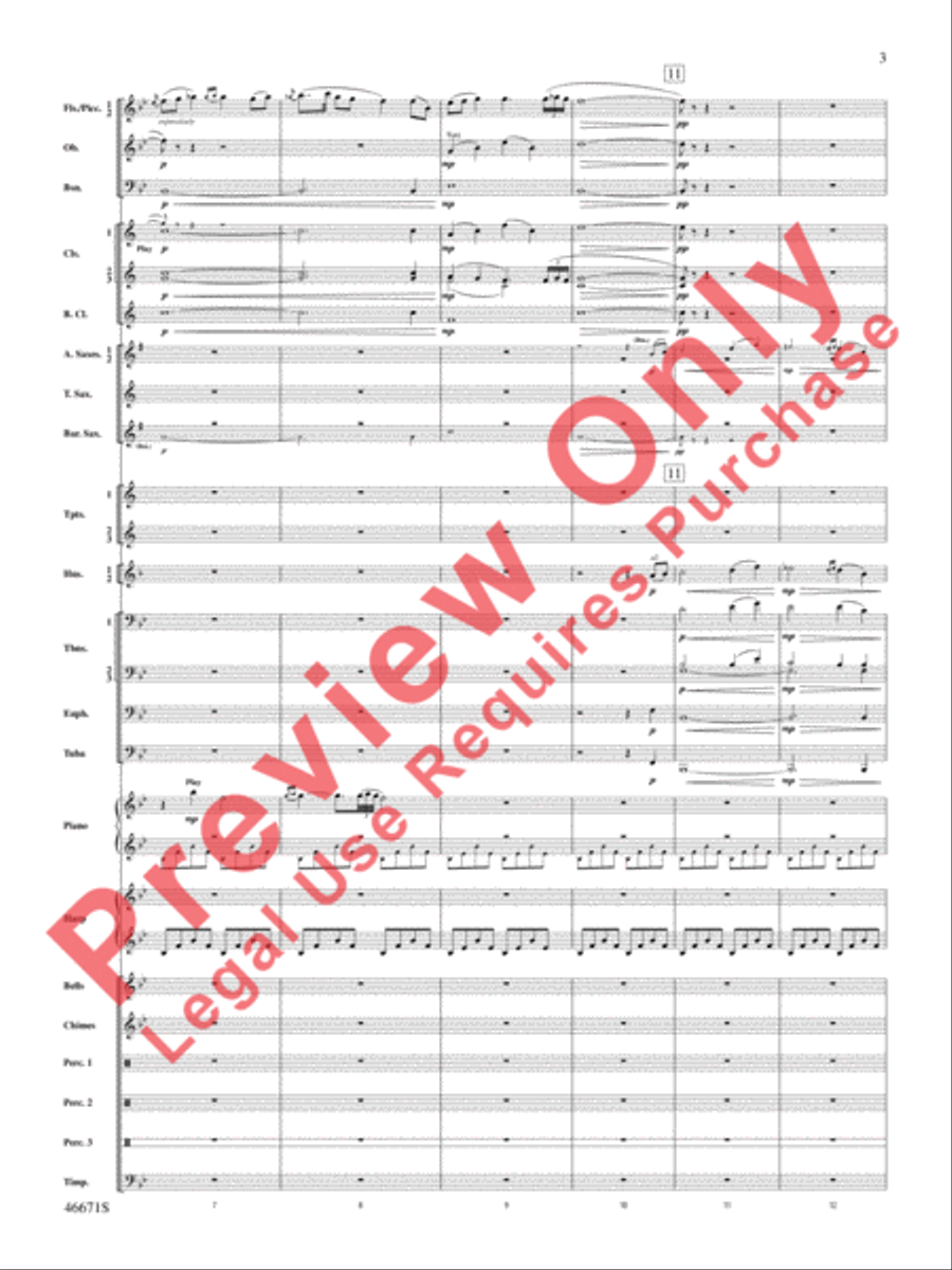 Celtic Wedding Concert Band scores gallery preview page 4