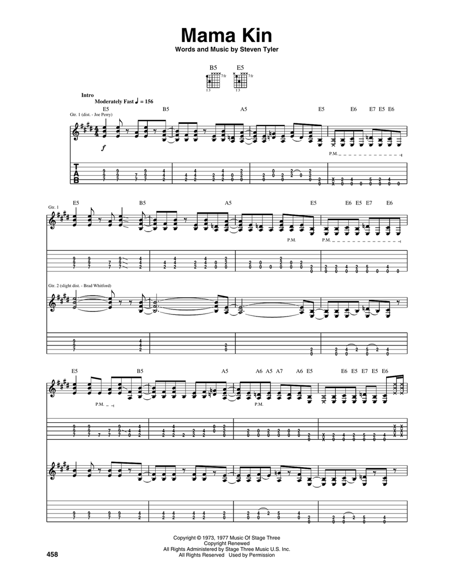 Mama Kin Mama Kin Acoustic Guitar scores gallery preview page 1