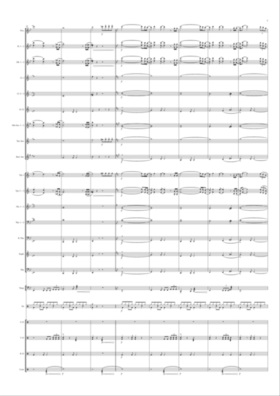 As The World Caves In As The World Caves In Concert Band scores gallery preview page 5