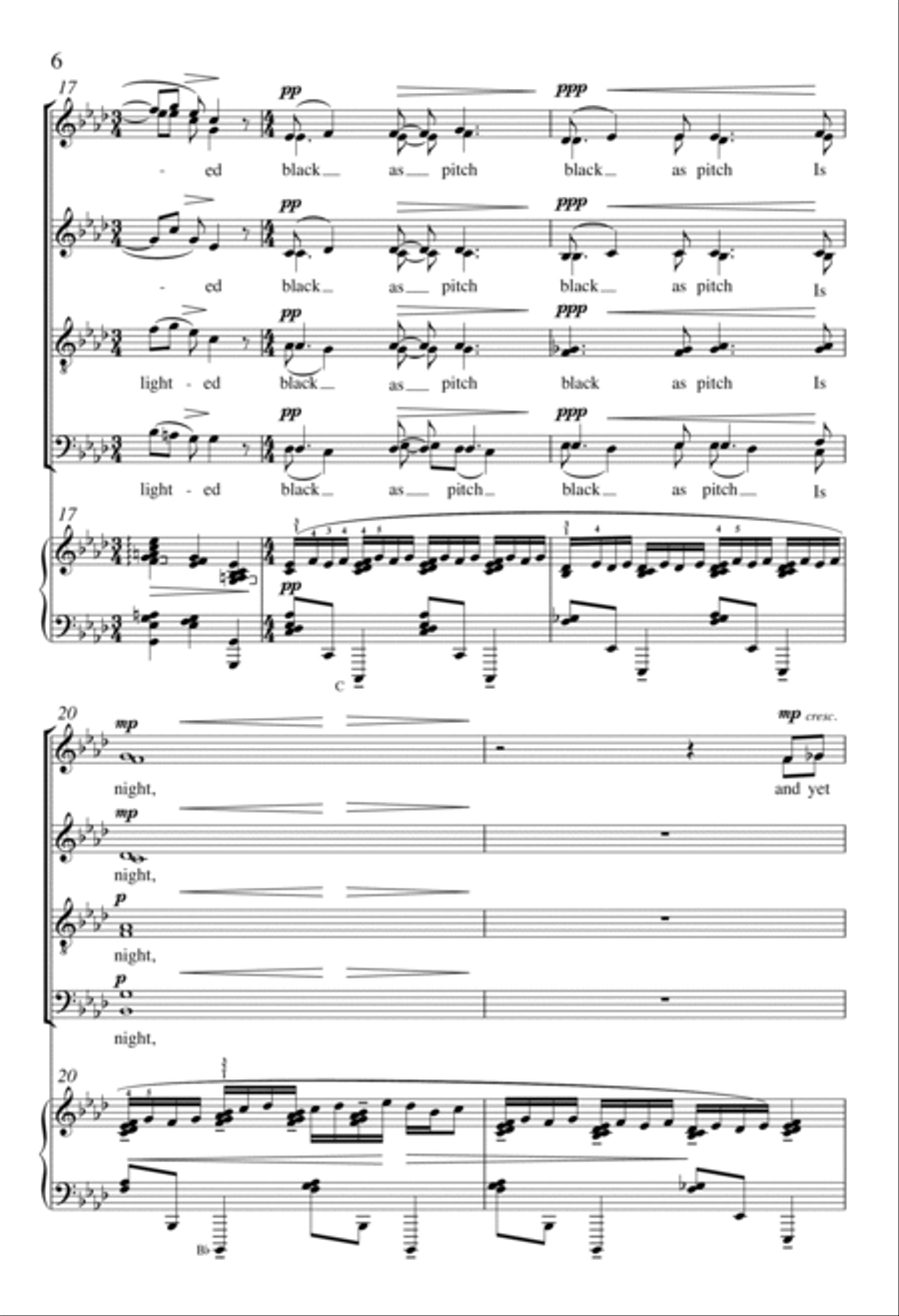 Strange Voices Sing Among the Planets Divisi scores gallery preview page 5