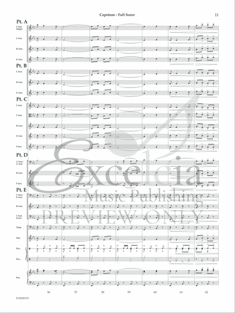 Capstone (Flex) Concert Band scores gallery preview page 12