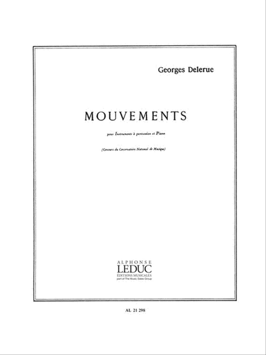 Mouvements (percussion(s) & Piano) Piano Accompaniment scores gallery preview page 1