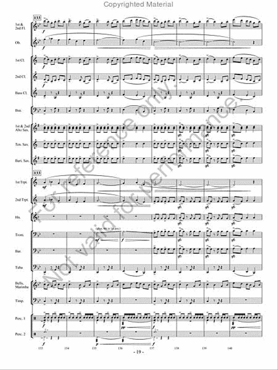 The Phantom Herd Concert Band scores gallery preview page 18