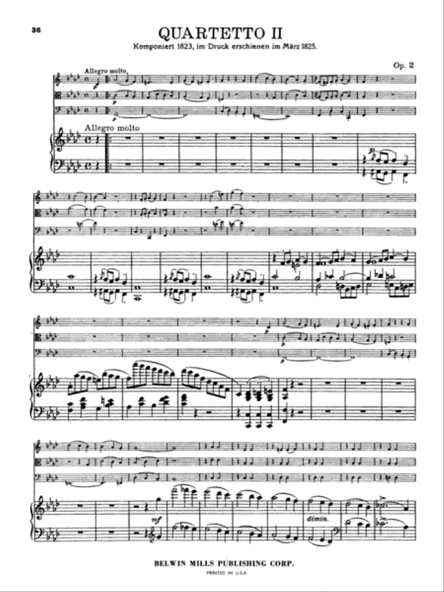 Piano Quartets Op. 2