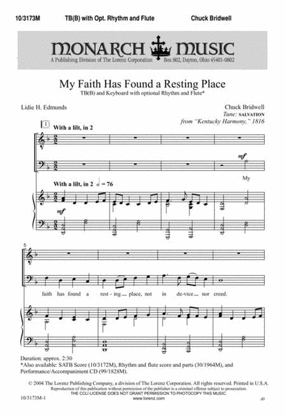 My Faith Has Found a Resting Place image number null