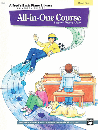 Book cover for Alfred's Basic Piano Library All-in-One Course - Book 5 (Universal Edition)