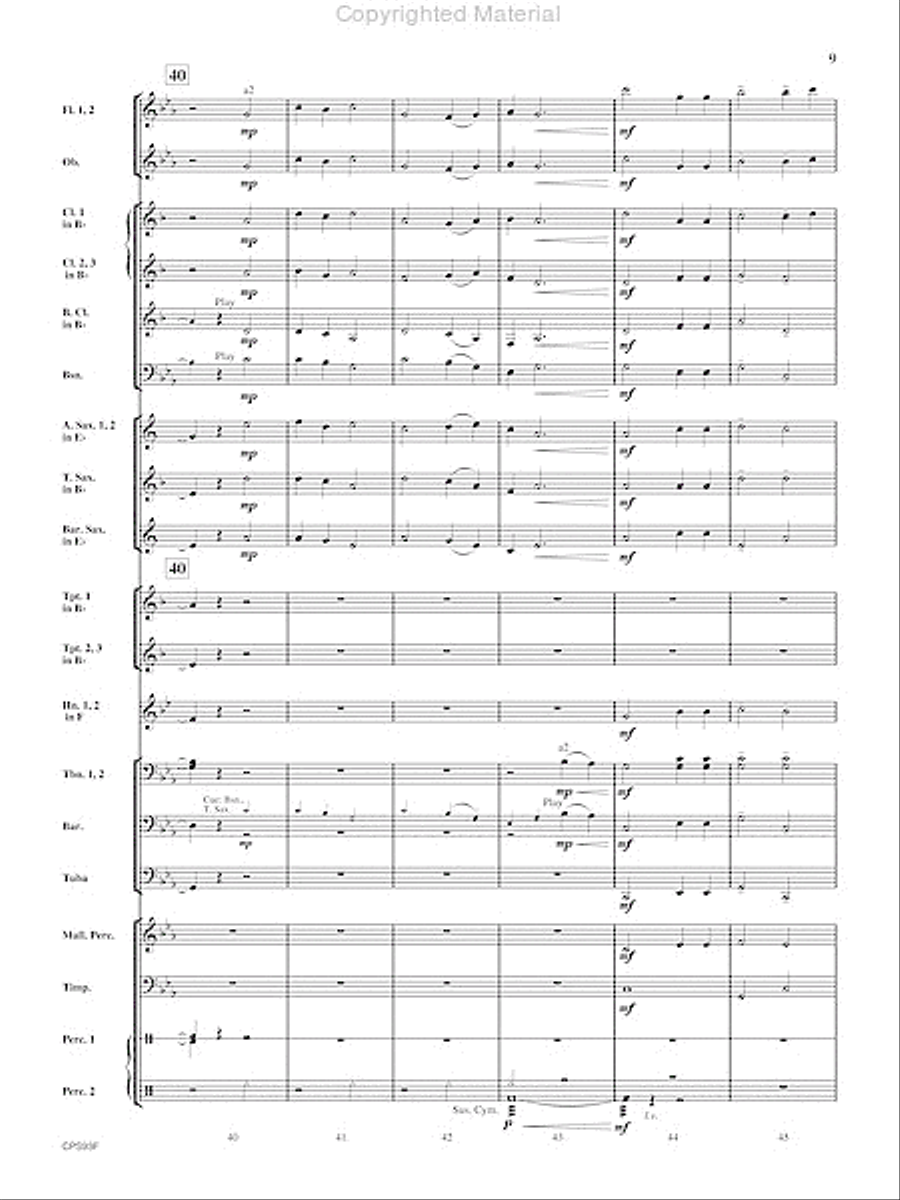 Fantasy on Early American Tunes Fantasy on Early American Tunes Concert Band scores gallery preview page 10