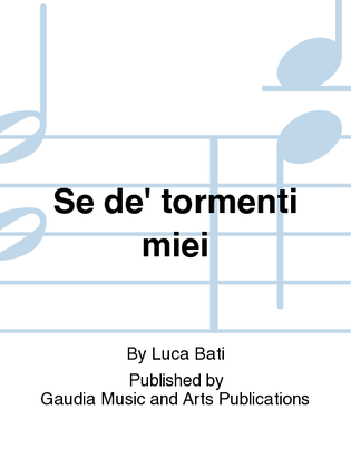 Book cover for Se de' tormenti miei