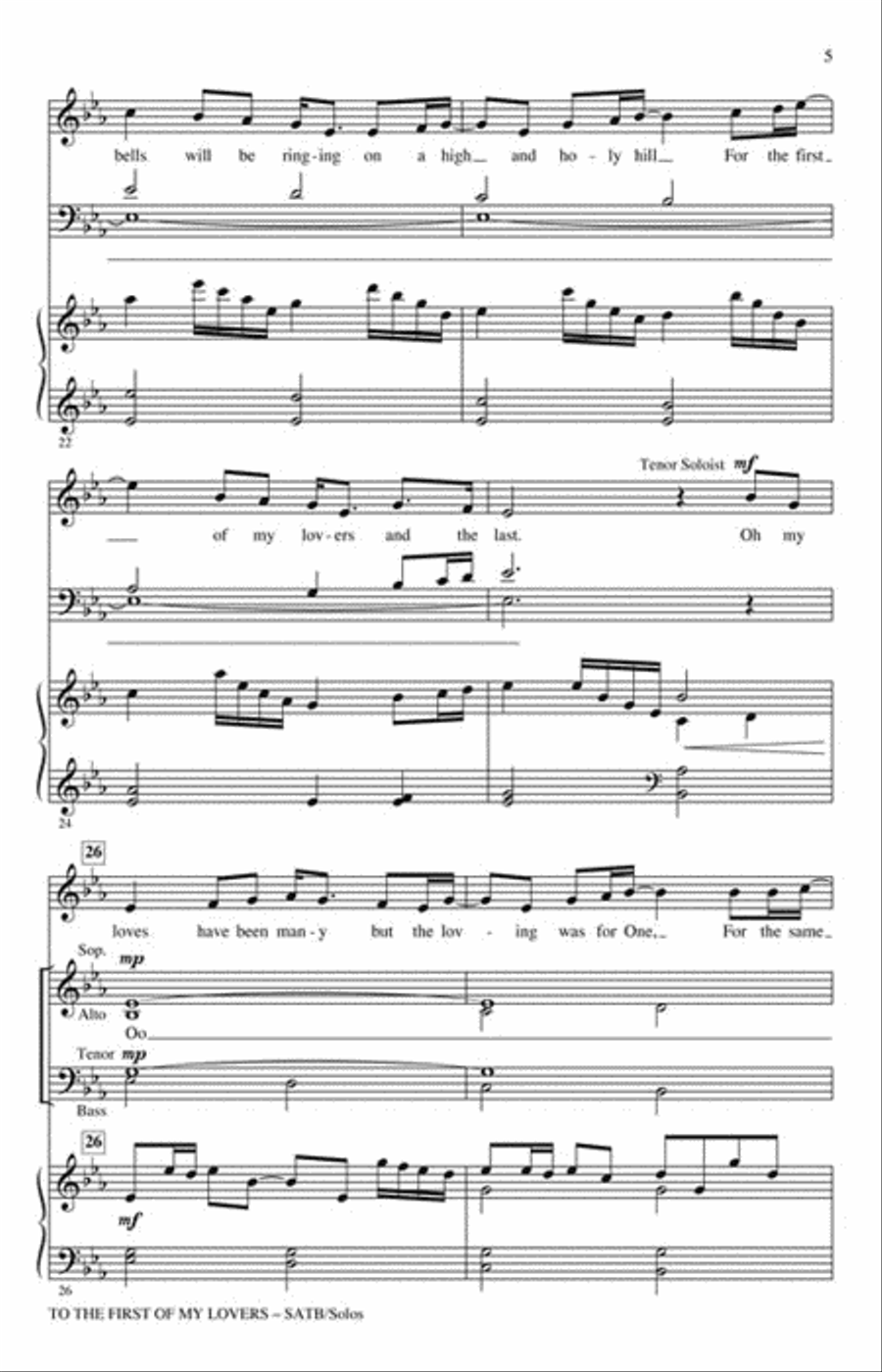 To the First of My Lovers 4-Part scores gallery preview page 2