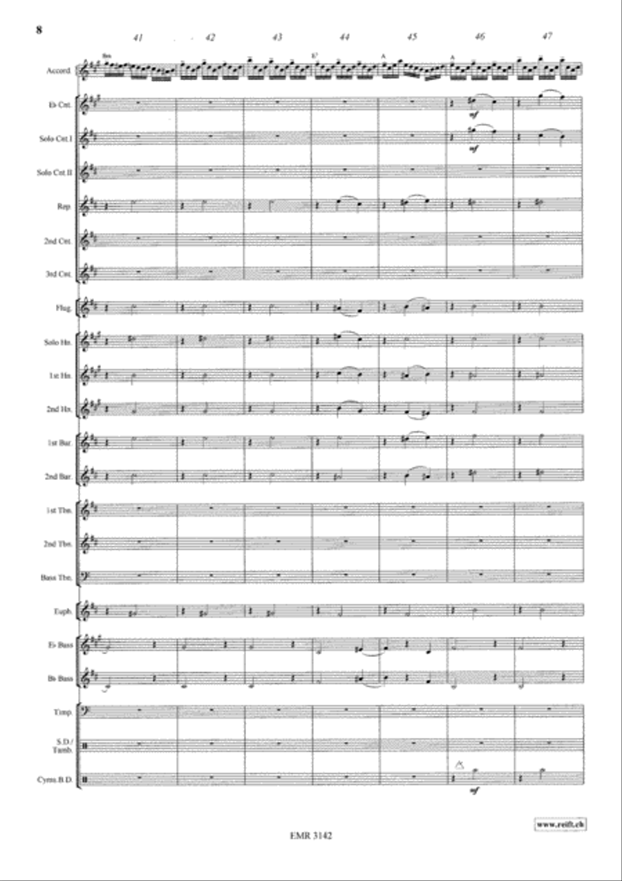 Mazurka Italiana Brass Band scores gallery preview page 9