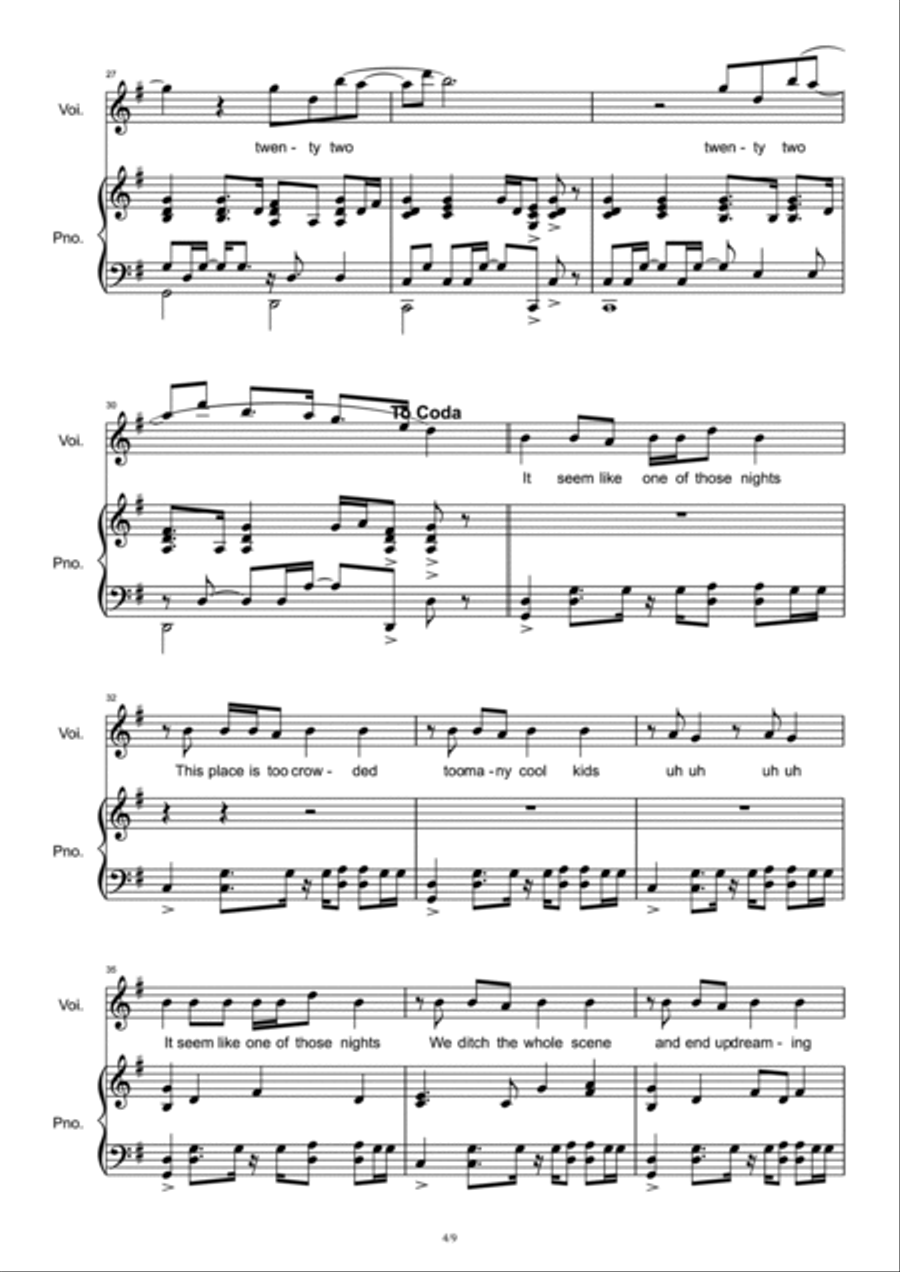 22 Voice scores gallery preview page 4