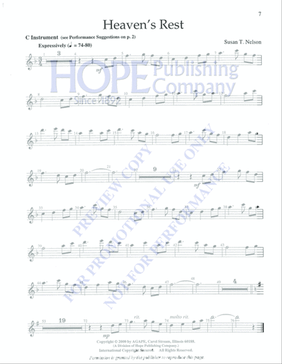 Heaven's Rest 5-Octaves scores gallery preview page 7